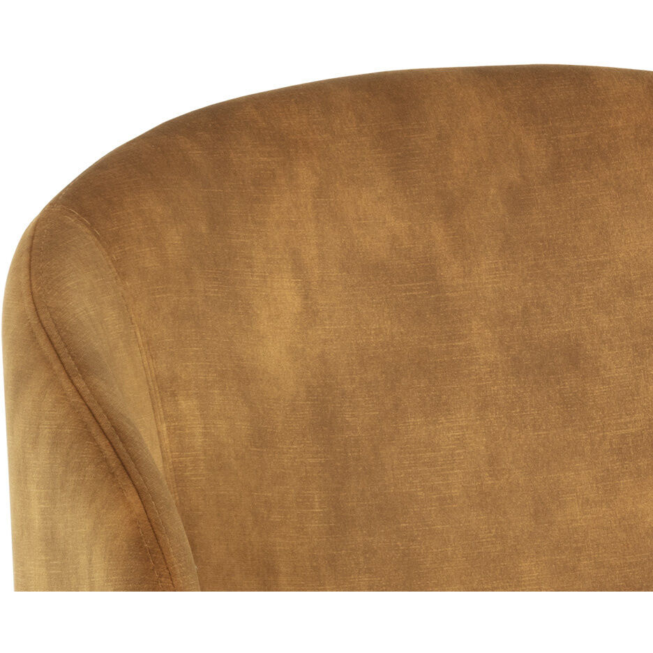 Echo Black / Nono Tapenade Gold Lounge Chair